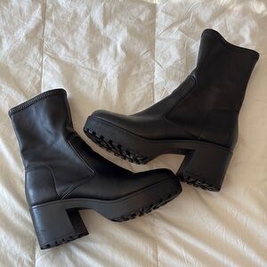 Women's Fashion Platform Boots - Size 10